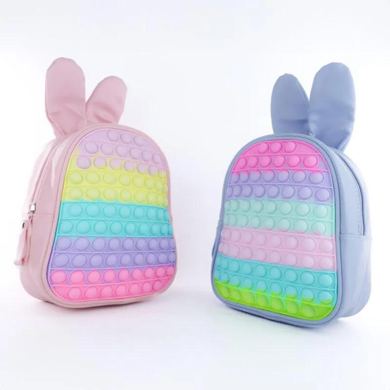 MORRAL POP IT CONEJO ROSADO