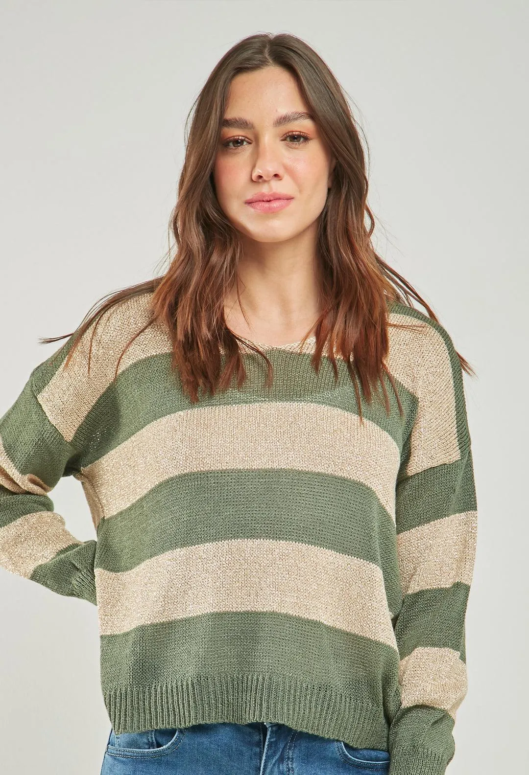 Blusa Tejida Dorado Mujer - SALE