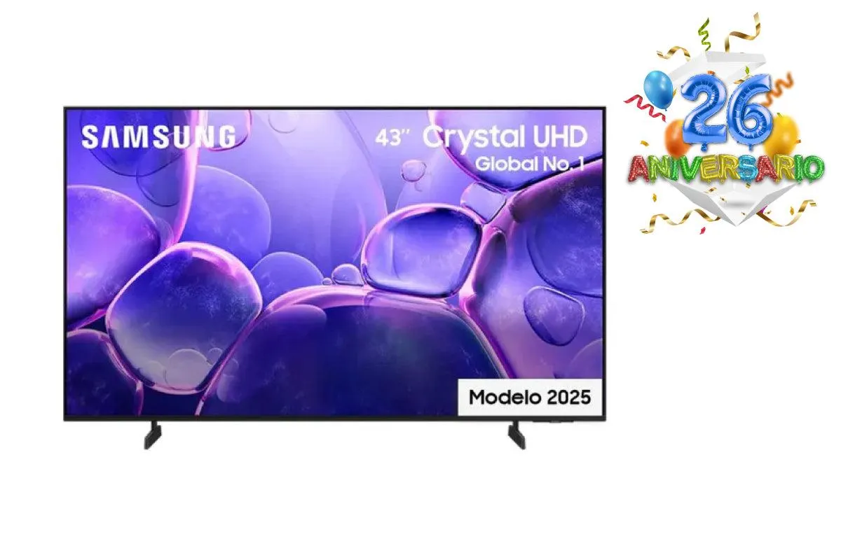 Televisor Samsung 43 pulgadas UHD Crystal UN43U8000FKXZL