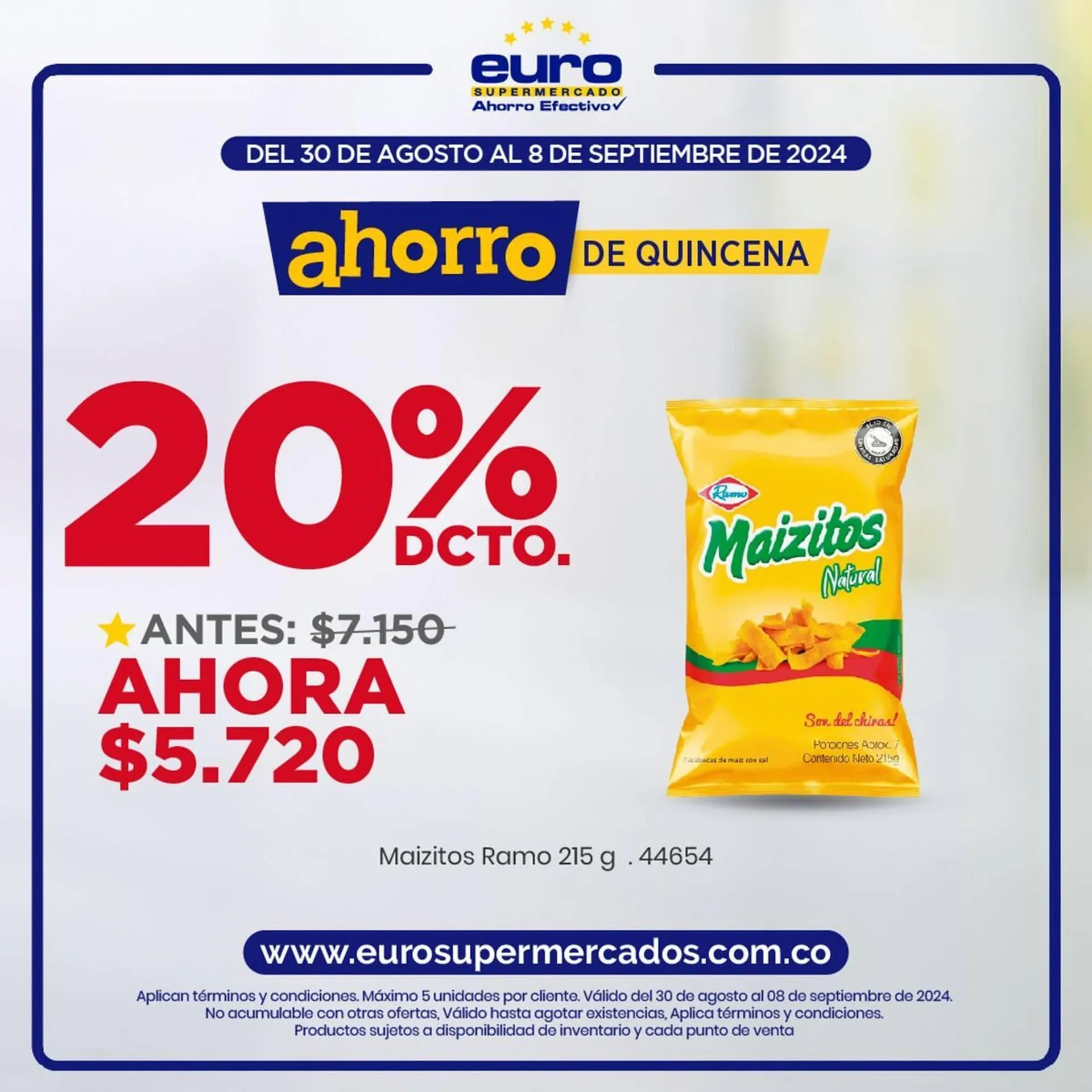 Catalogo de Catálogo Euro Supermercados 1 de septiembre al 15 de septiembre 2024 - Pag 4