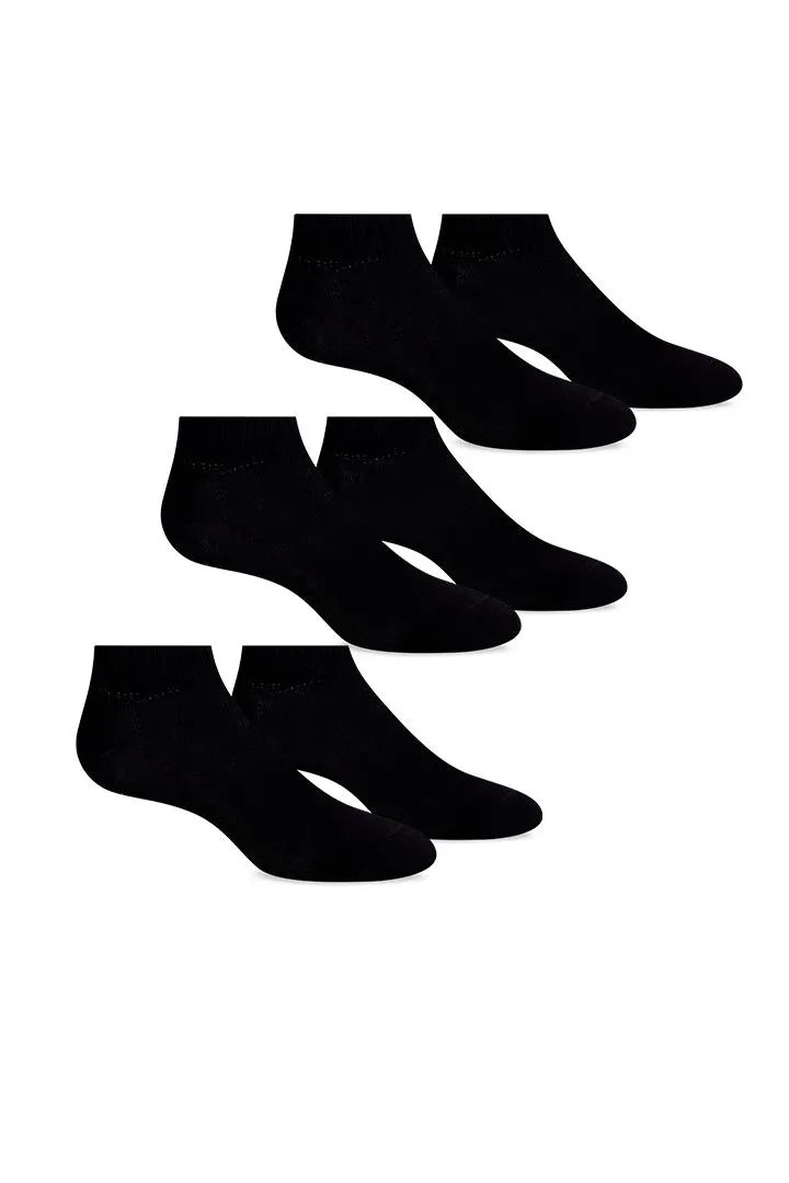 Media algodón talonera (Pack X3) (1451-3)