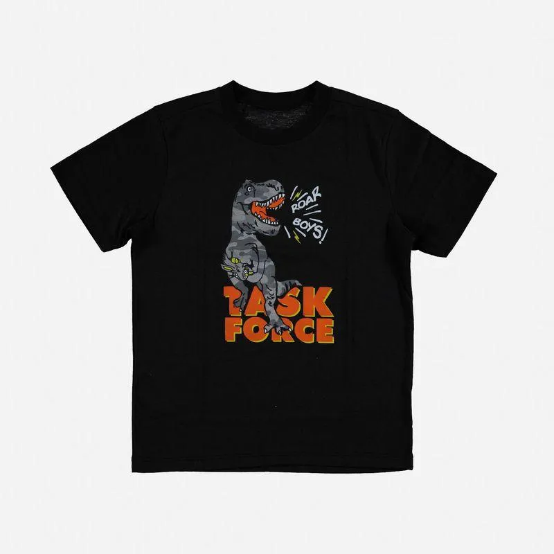 Camiseta de Mic manga corta negro para niño