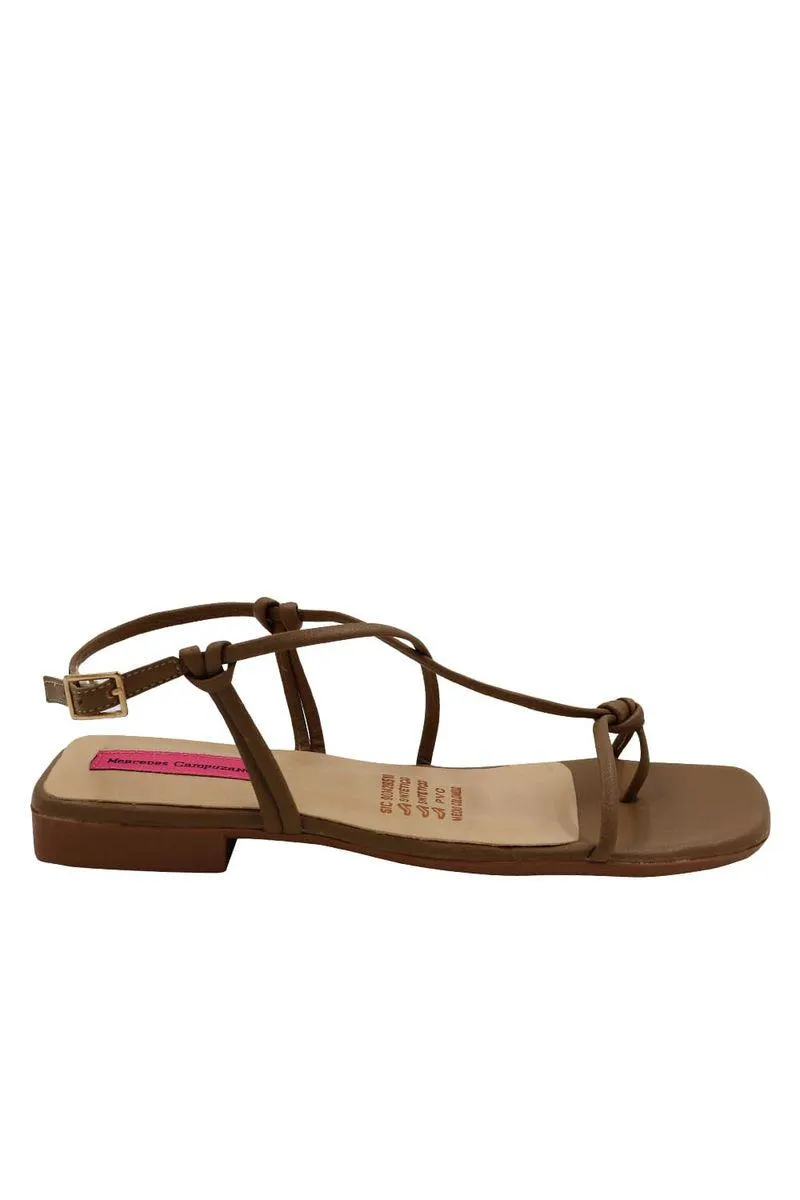 Sandalia Plana Beige Spencer