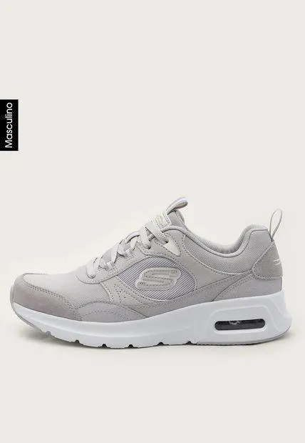 Tenis Lifestyle Gris-Marfil Skechers Skech-Air Court - Homegrown