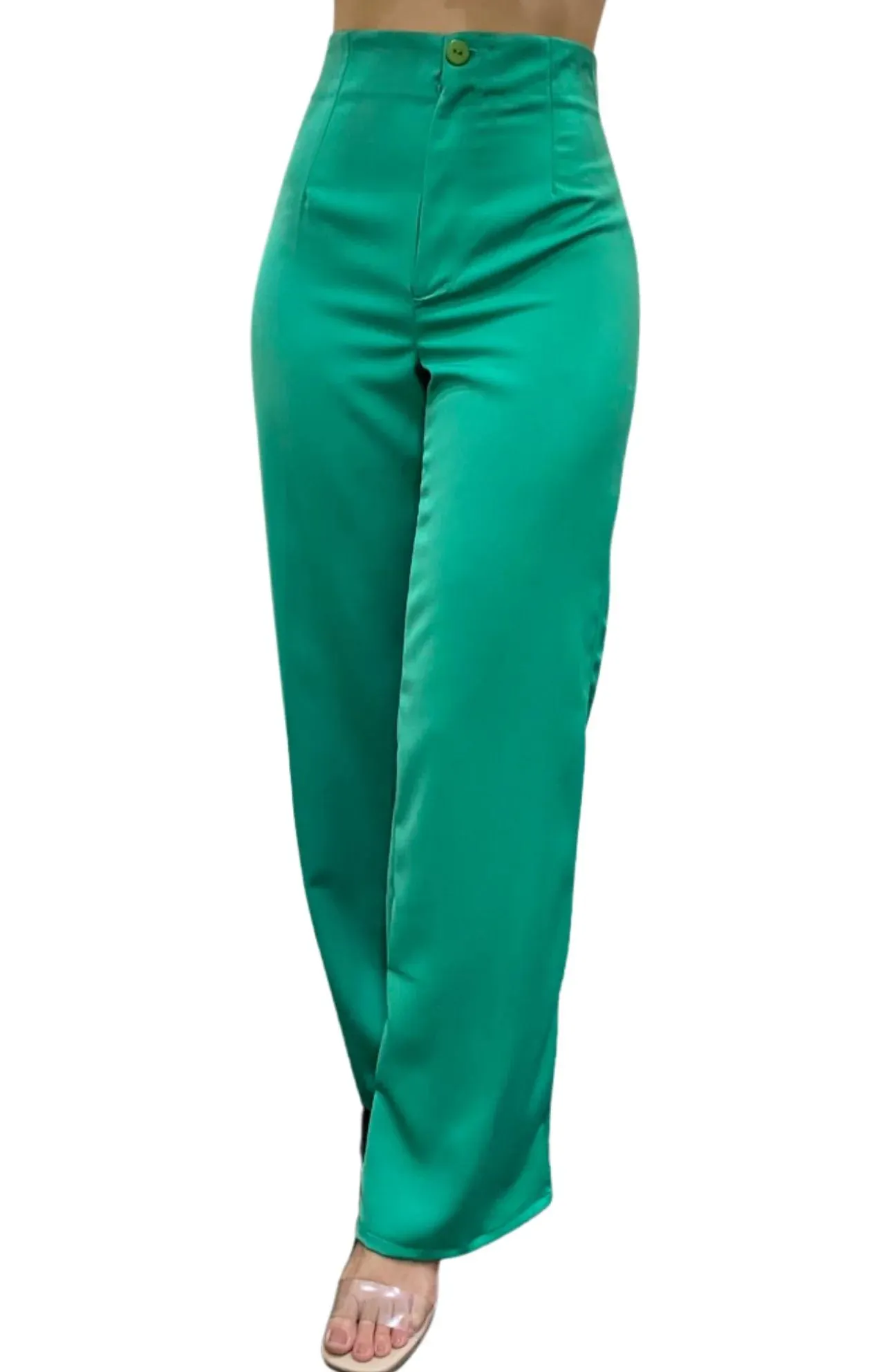 Pantalon Recto Ancho de Mujer