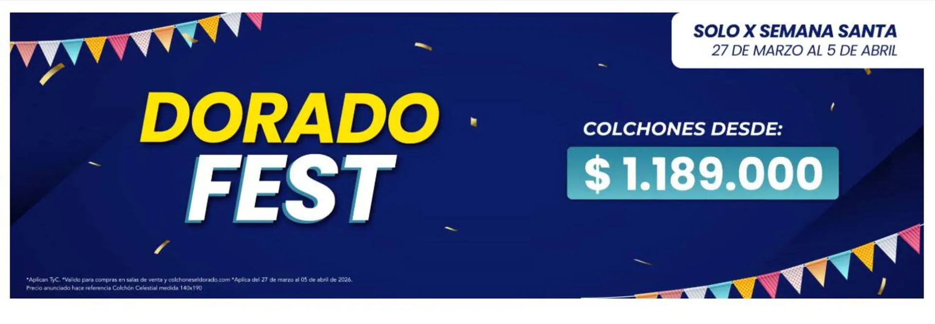 Catalogo de Catálogo Colchones El Dorado 30 de marzo al 6 de abril 2026 - Pag 1