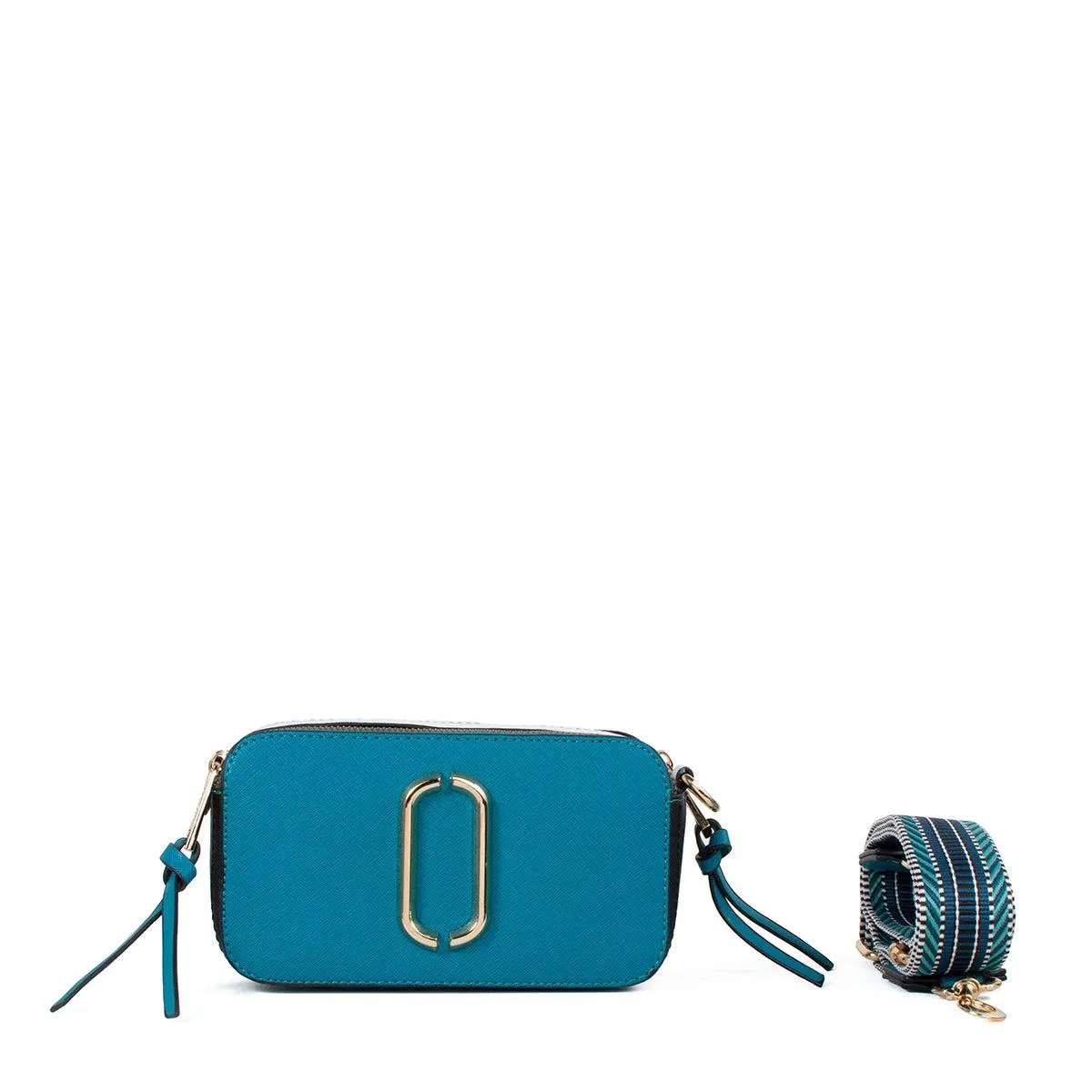 Bolso tipo bandolera color aguamarina