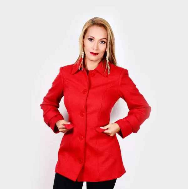 Chaqueta Roja Botones