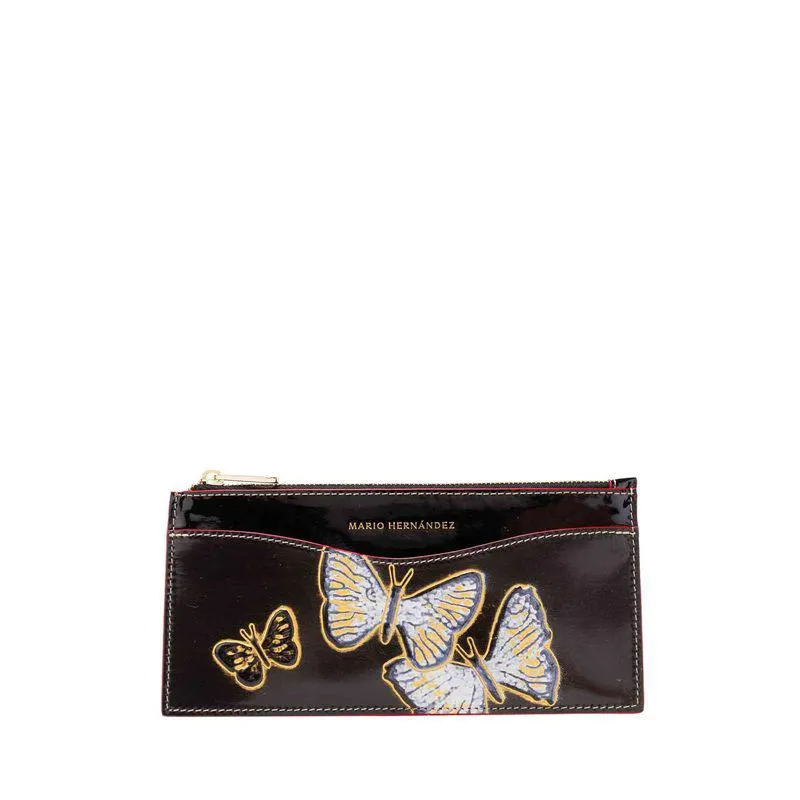 Billetera pouch palma ebano Mariposas