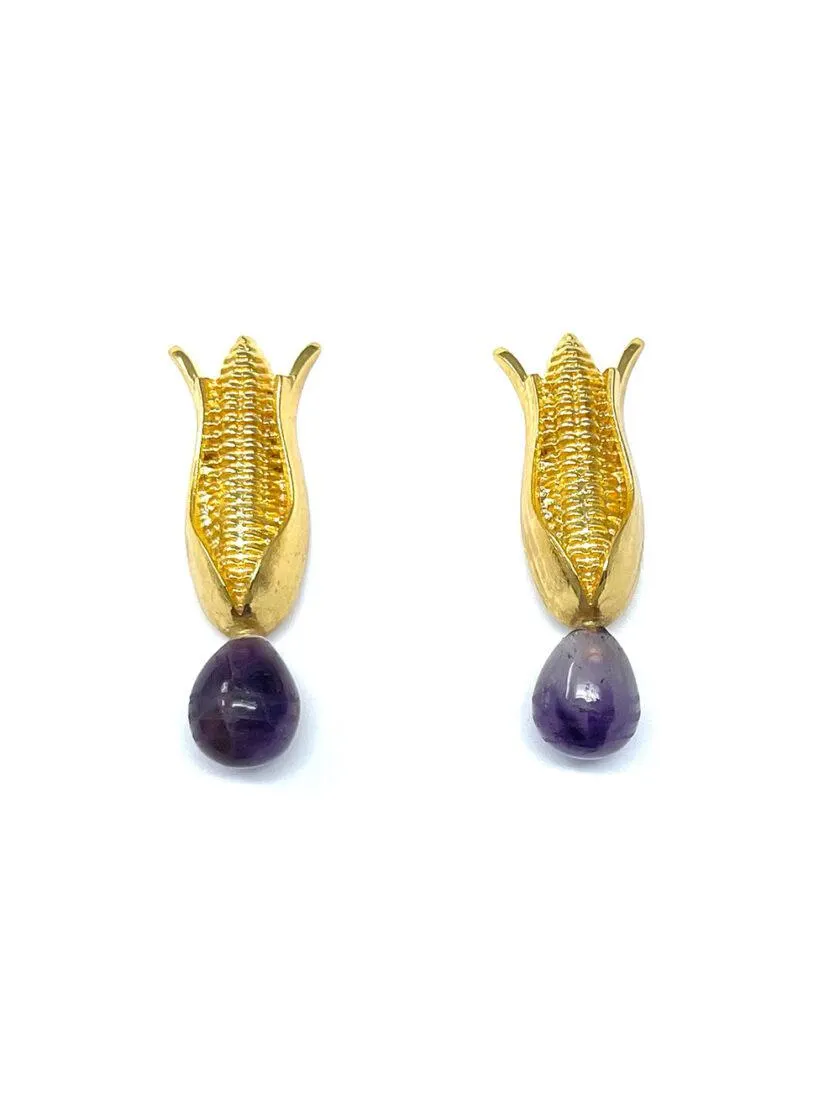Aretes Mazorca Amatista
