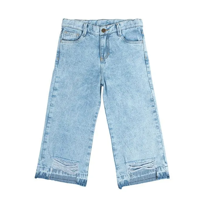 Jean Lolita lavado medio para niña