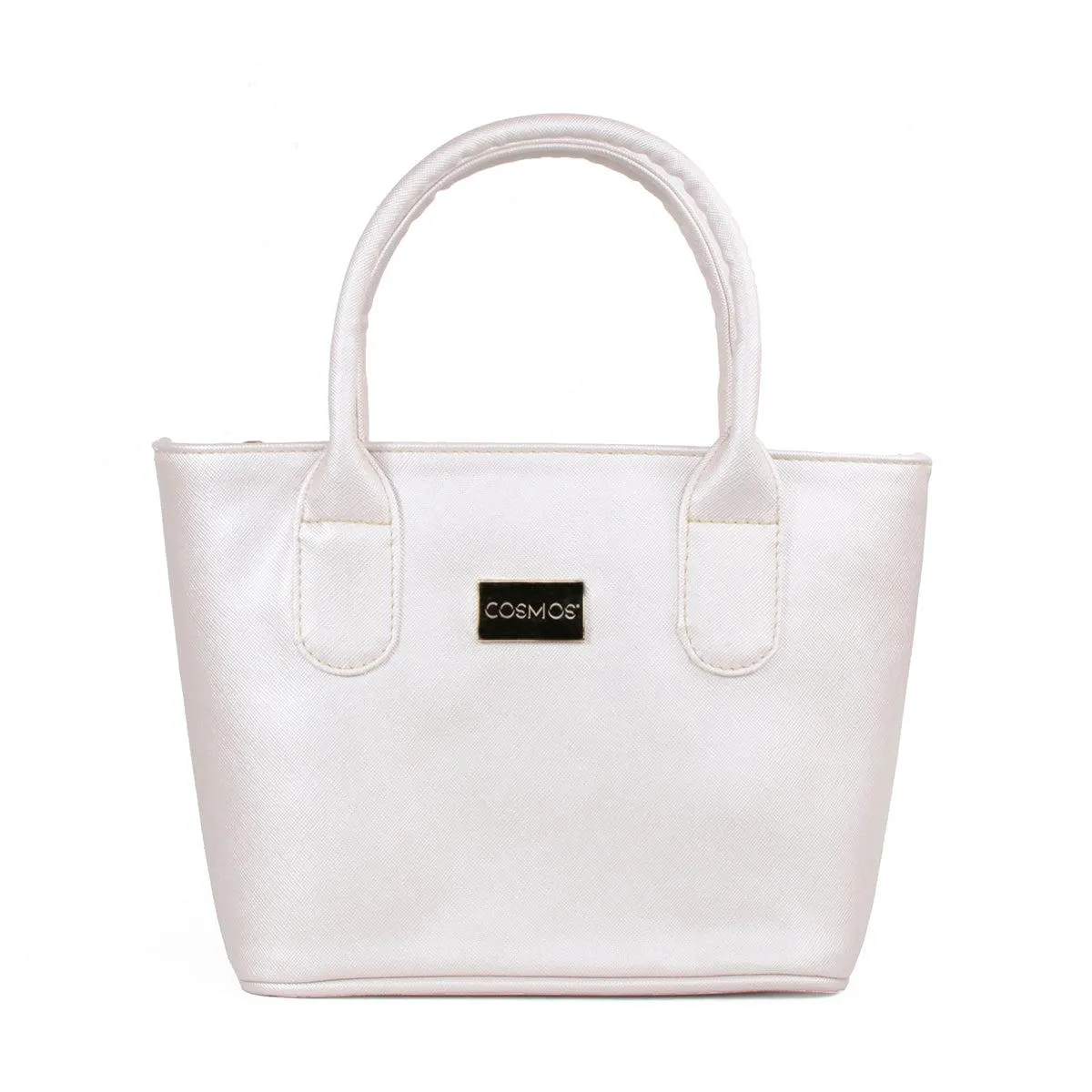 Bolso tipo cartera sencillo pequeño color champaña