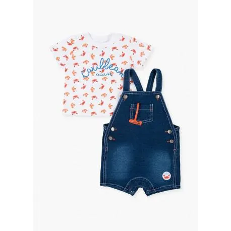 CONJUNTO CAMISA Y PETO NIÑO BABY LOSAN REF 01V-8003AL