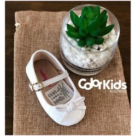 BALETA BEBE MOLEKINHA REF 2901-103 BLANCA