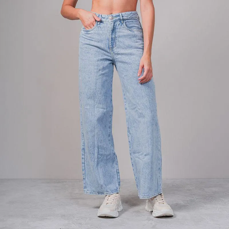 Jean Wide Leg Talle Alto Baibe