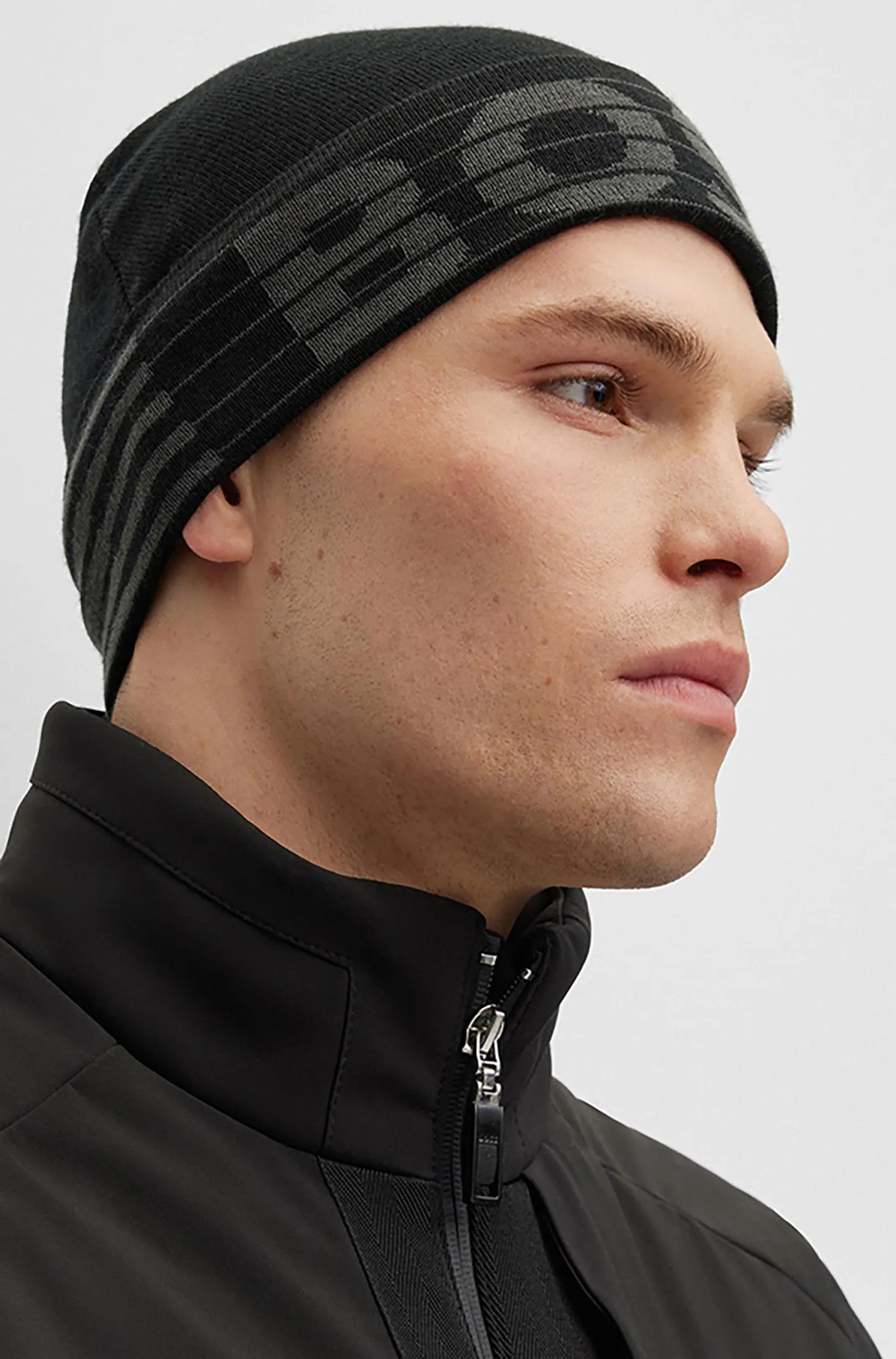 Gorra De Punto Con Logo Hombre