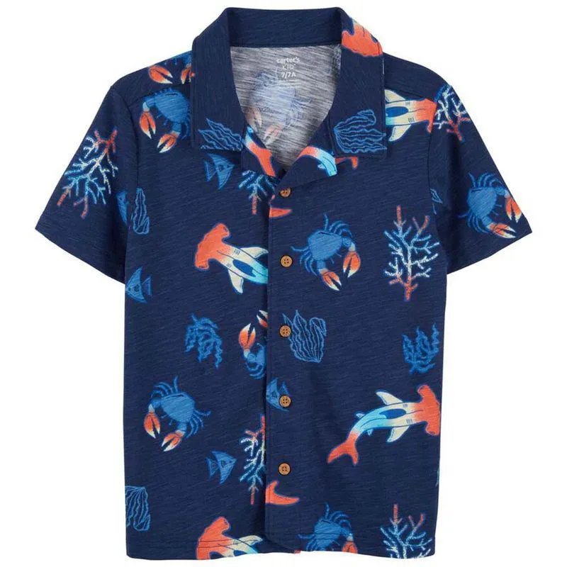 Camisa Azul Niño Talla 6