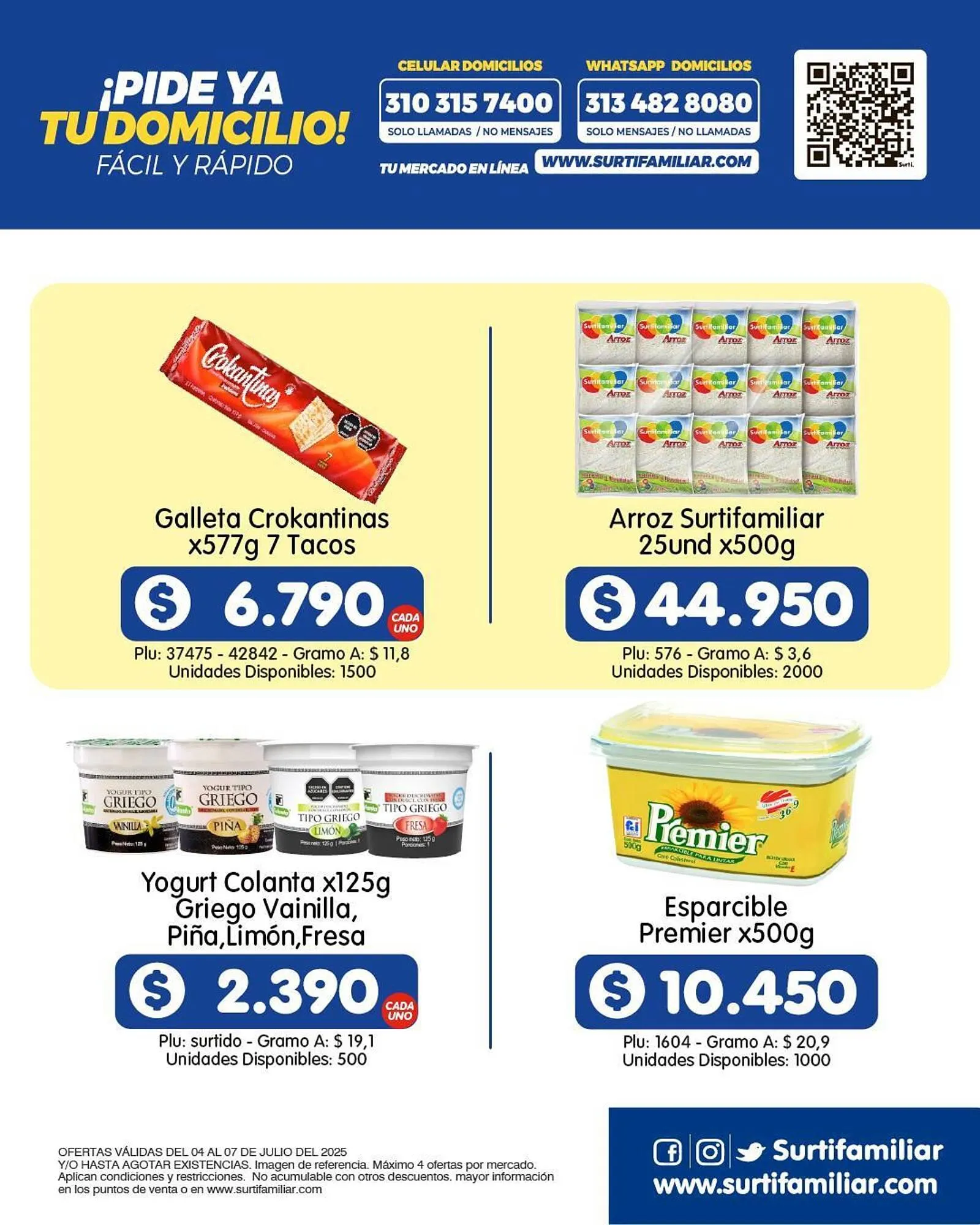 Catalogo de Catálogo Surtifamiliar 4 de julio al 7 de julio 2025 - Pag 3