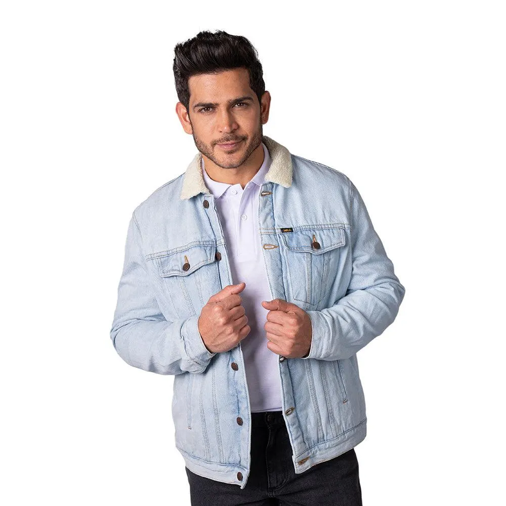 Chaqueta Ovejera En Denim Tipo Trucker Lec Lee