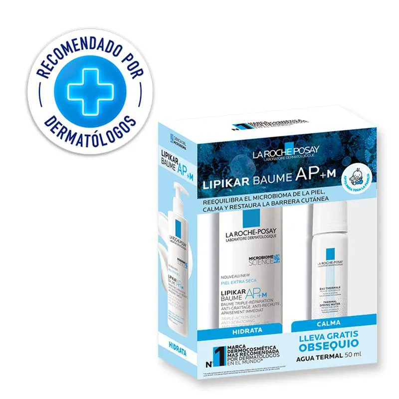 Kit Lipikar Baume AP+M 400ml + Agua Termal 50ml - La Roche Posay