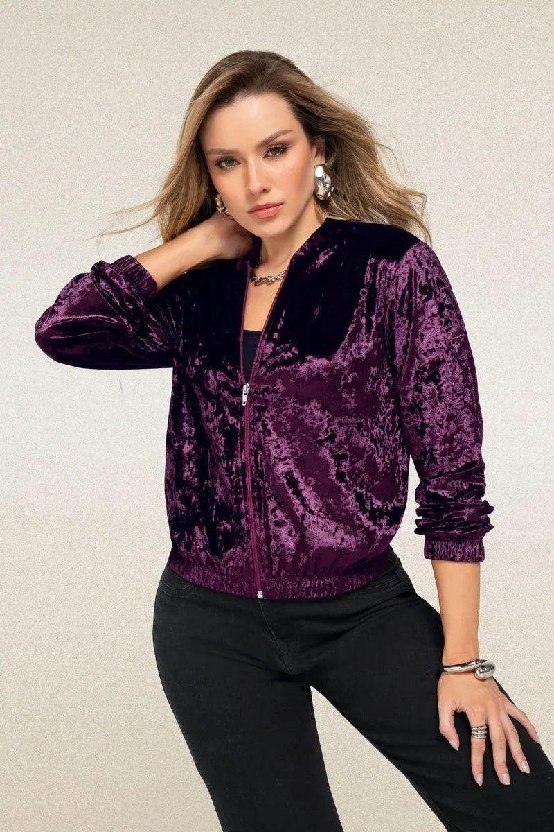 CHAQUETA MANGA LARGA Morado