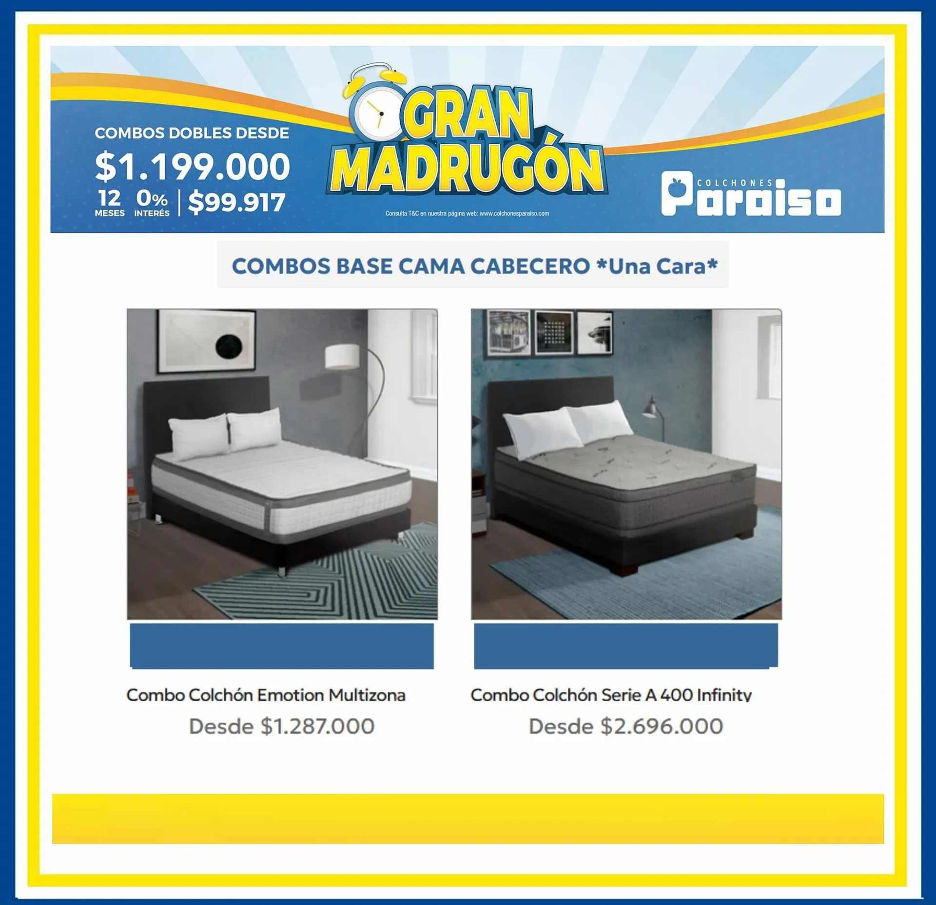 Catalogo de Catálogo Colchones Paraiso 19 de septiembre al 30 de septiembre 2023 - Pag 4