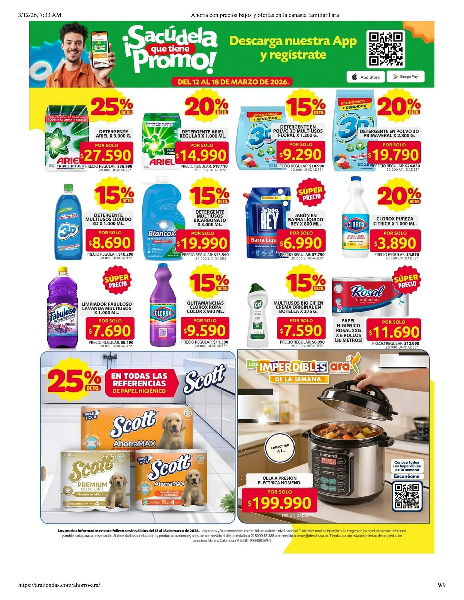 Catalogo de Catálogo Ara 12 de marzo al 18 de marzo 2026 - Pag 9