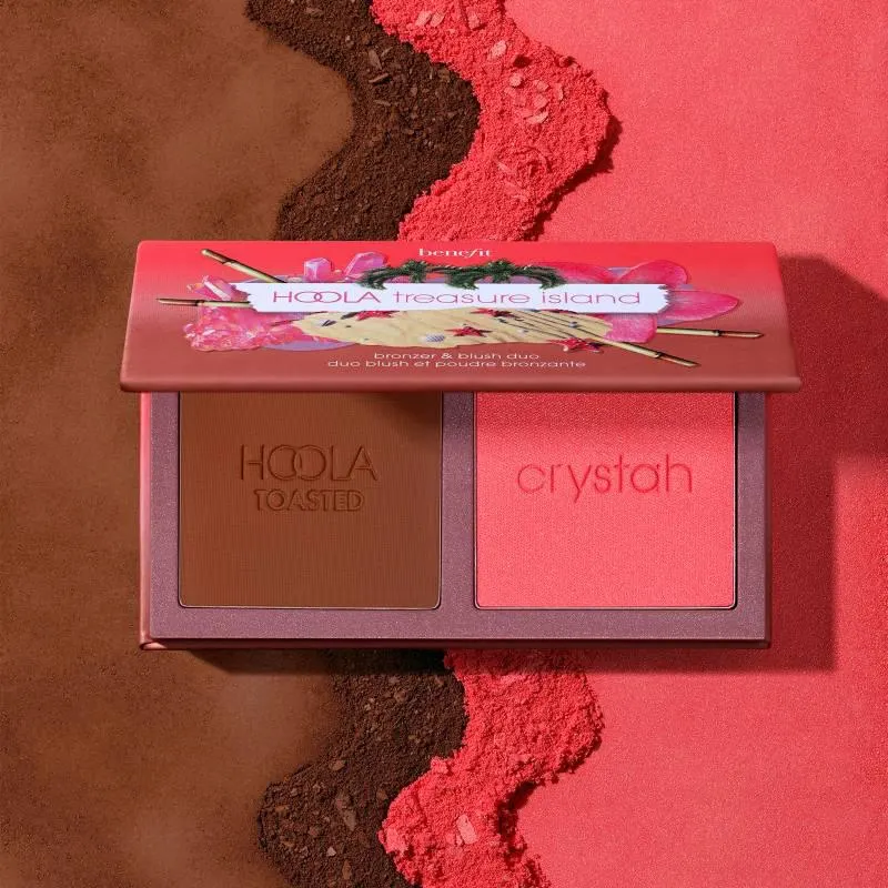 Set de maquillaje rostro Hoola Rubor y Bronceador Benefit: Incluye Hoola Bronzer 2.5g, Rubor en polvo 2.5g