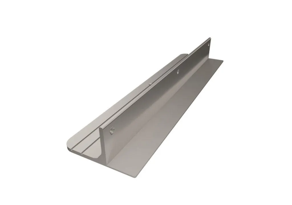 Kit soporte aluminio para entrepaño de madera y cajonera.