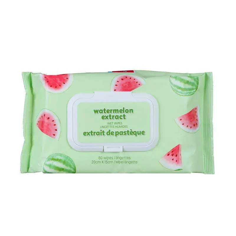 Toallitas Humedas con Extracto de Sandia 80 Toallitas
