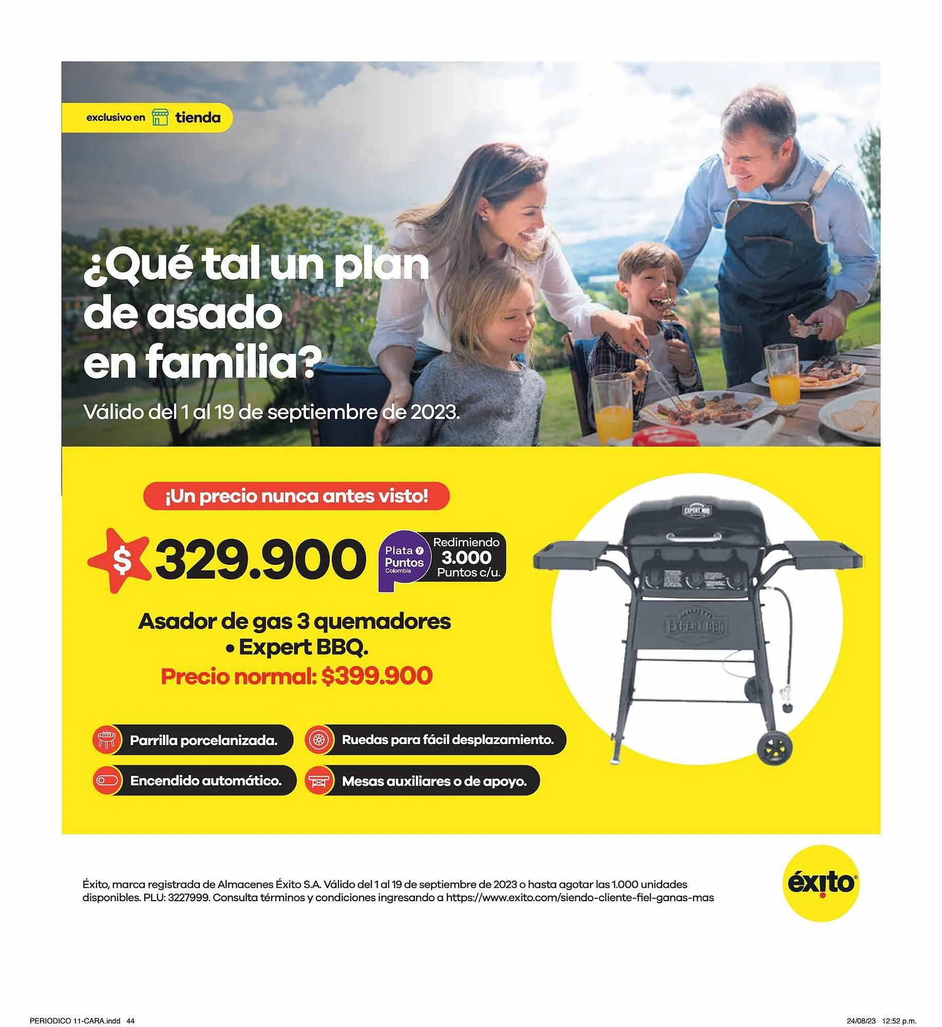 Catalogo de Catálogo Éxito 1 de septiembre al 19 de septiembre 2023 - Pag 44