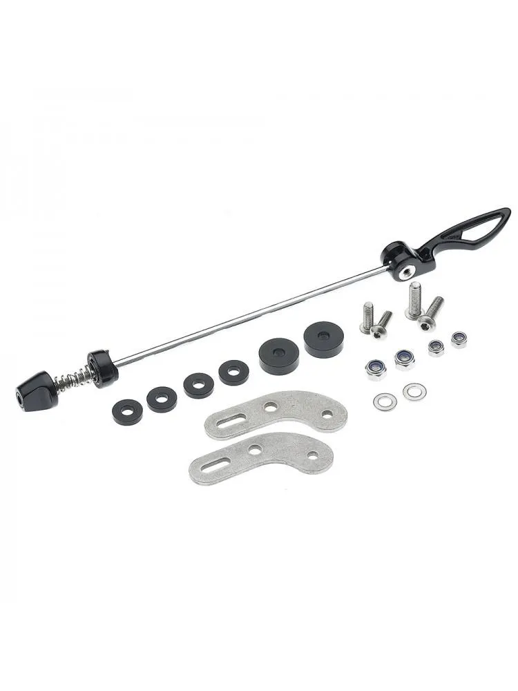 Adapter set for QR-axle-mounting