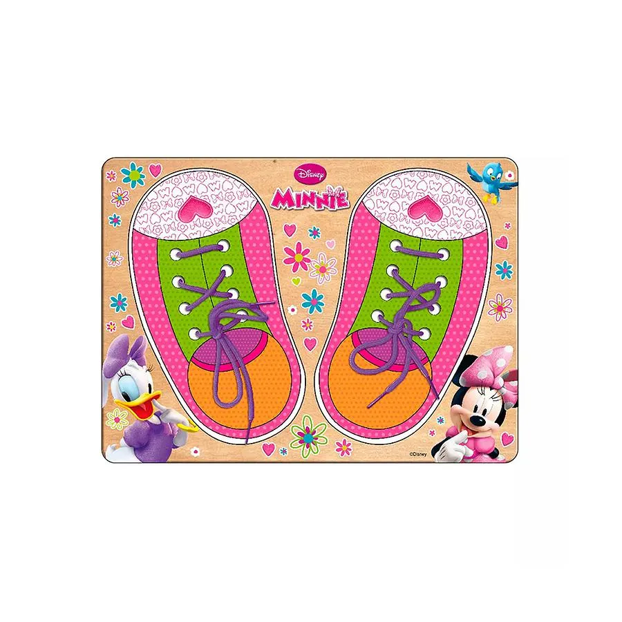 Juego De Mesa Encaje Amarre de Zapatos Minnie Mouse