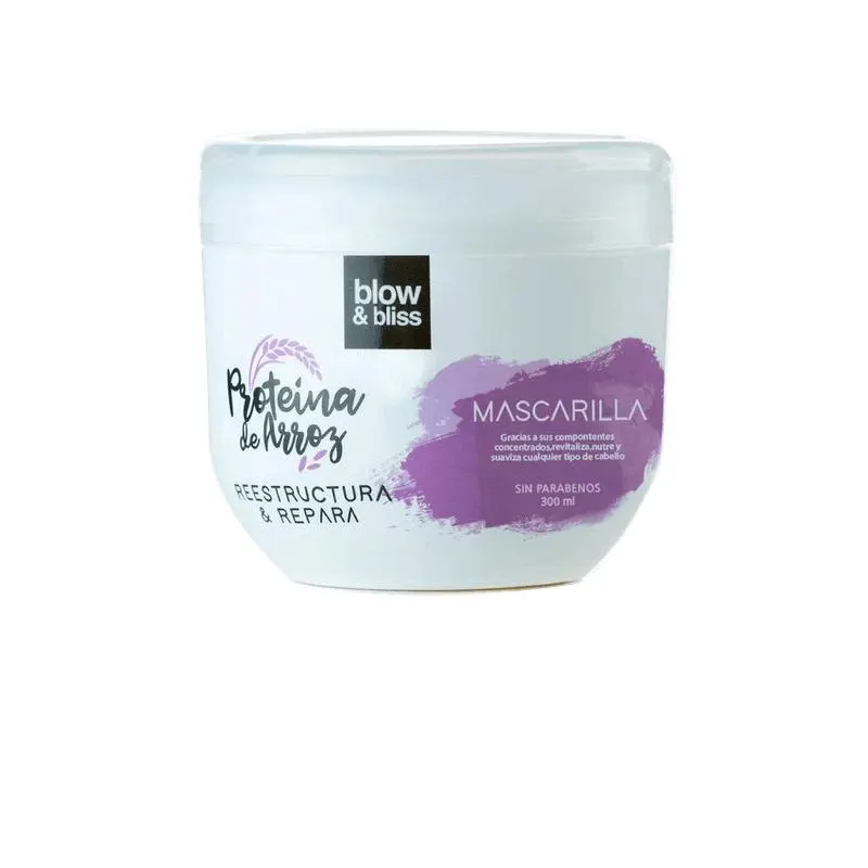 Mascarilla Blow & Bliss Proteína de Arroz 300ml