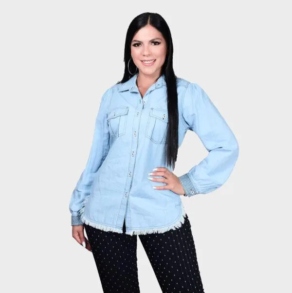 Blusa Jean Azul