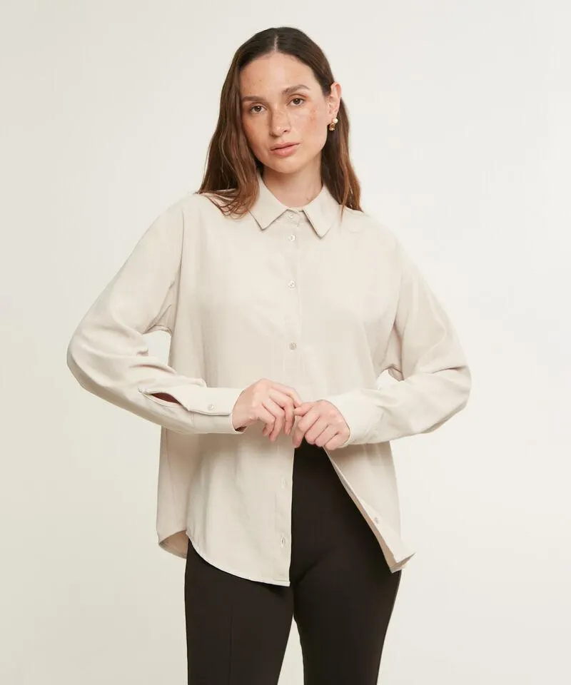 Camisa Unicolor Manga Larga