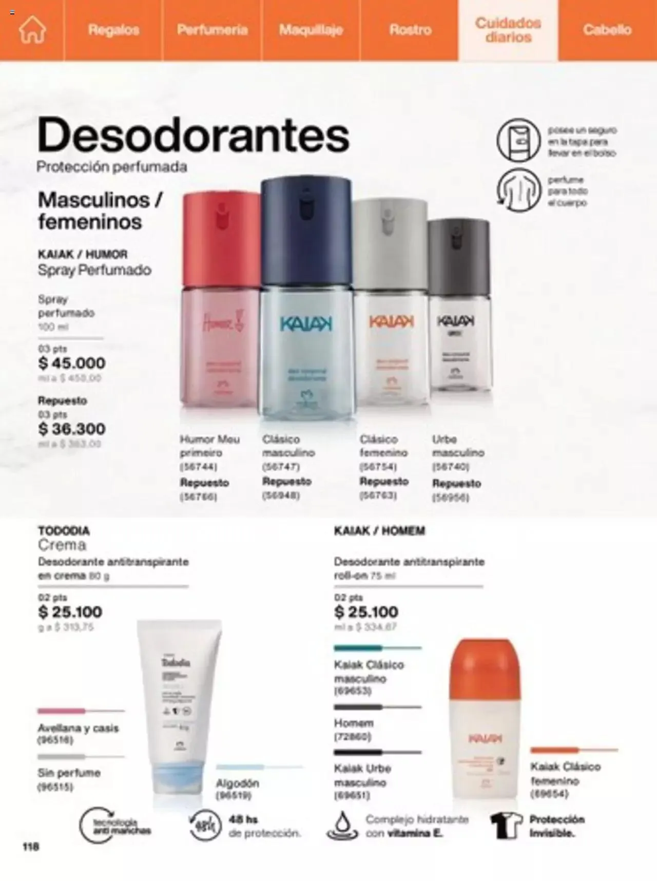 Catalogo de Natura - C14 Nueva Bruma Hidra Fix y Primer Facial FPS 40 1 de octubre al 31 de diciembre 2023 - Pag 118