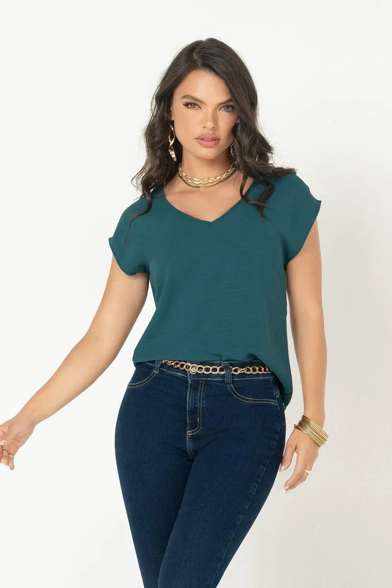 BLUSA MANGA CORTA Verde