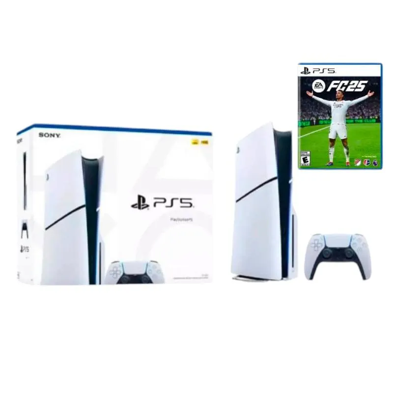 PlayStation 5 Slim Unidad de cd + Fc 25 Fisico