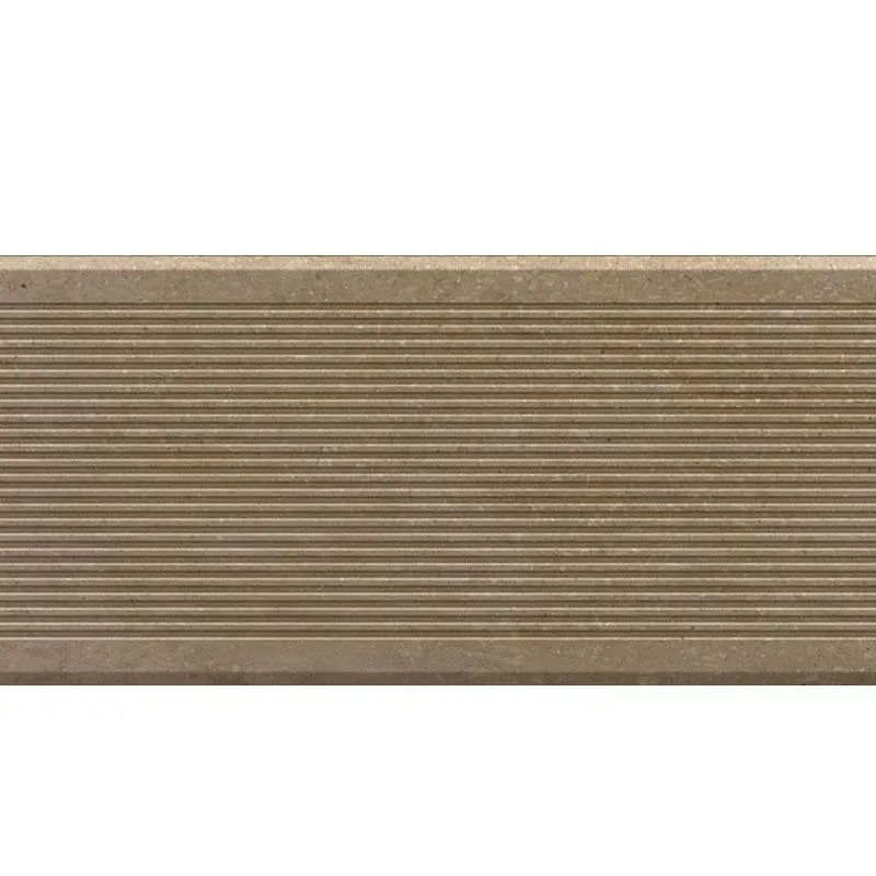 Piso porcelanato tipo deck calgary marron 16x99 cm