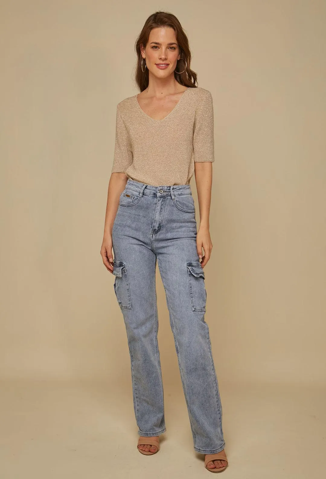 Jean Tipo Cargo Mujer - SALE