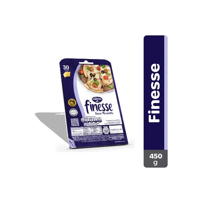 Queso Finesse 30 Tajadas 450 g