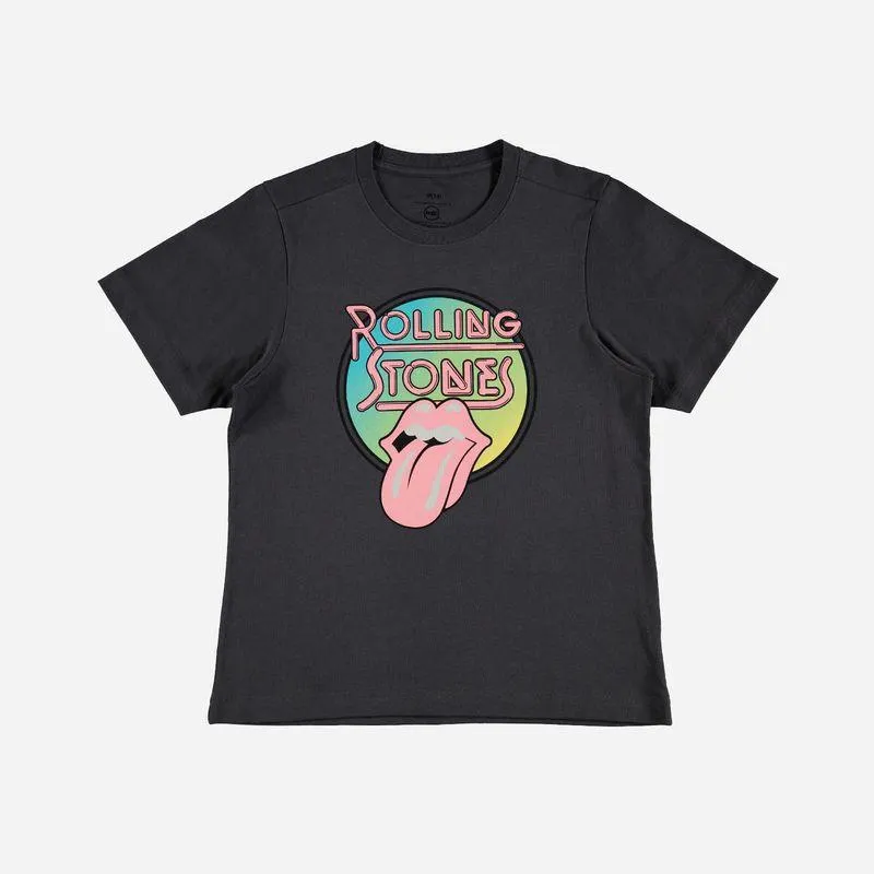 Camiseta de Mic manga corta negra para Teen Niña