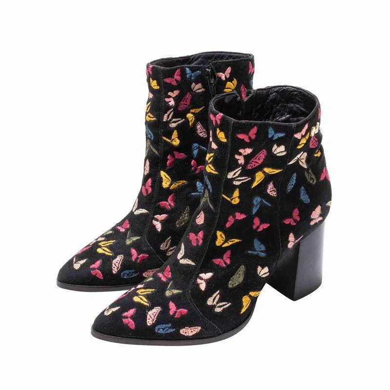 Bota alessia mariposas negro Glamour