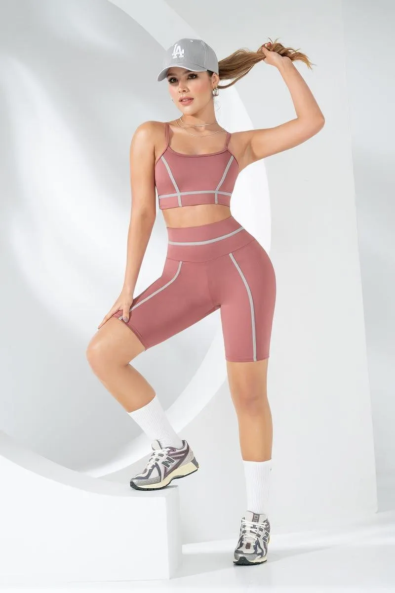 CONJUNTO X 2 TOP - CICLISTA Rosado