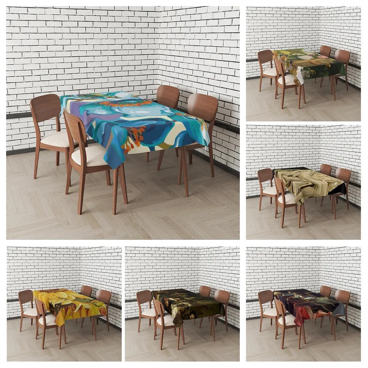 Home tablecloths for dining tables decoration and rectangular table accessories waterproof cloth Anti-stain tablecloth