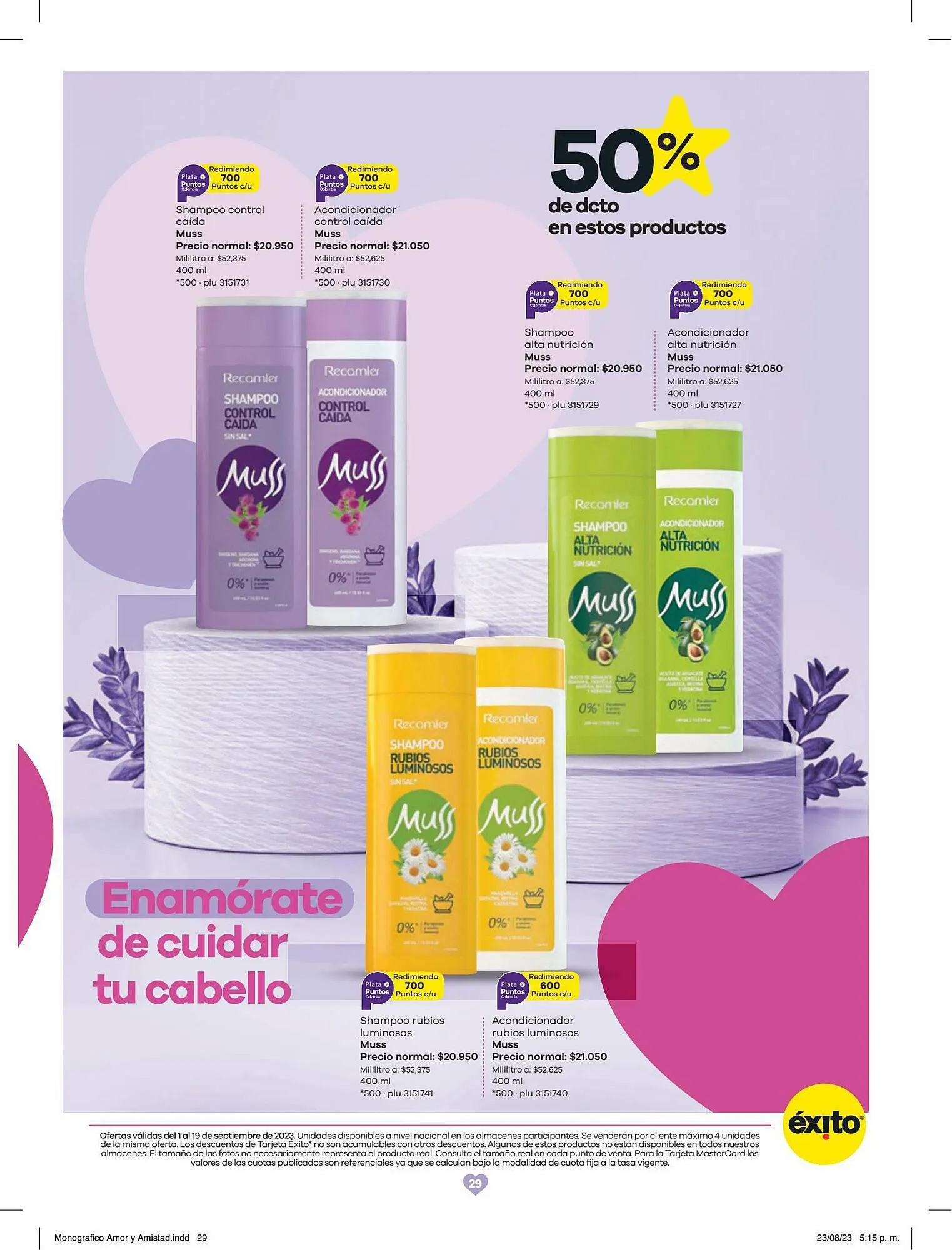 Catalogo de Catálogo Éxito 1 de septiembre al 19 de septiembre 2023 - Pag 29