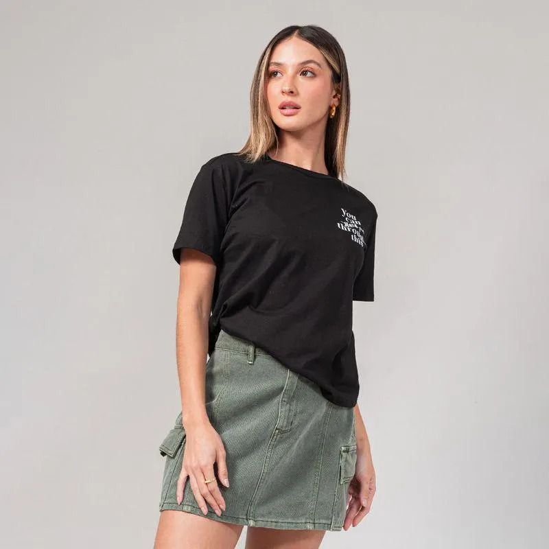 Camiseta Amplia Larga Manga Corta Evar