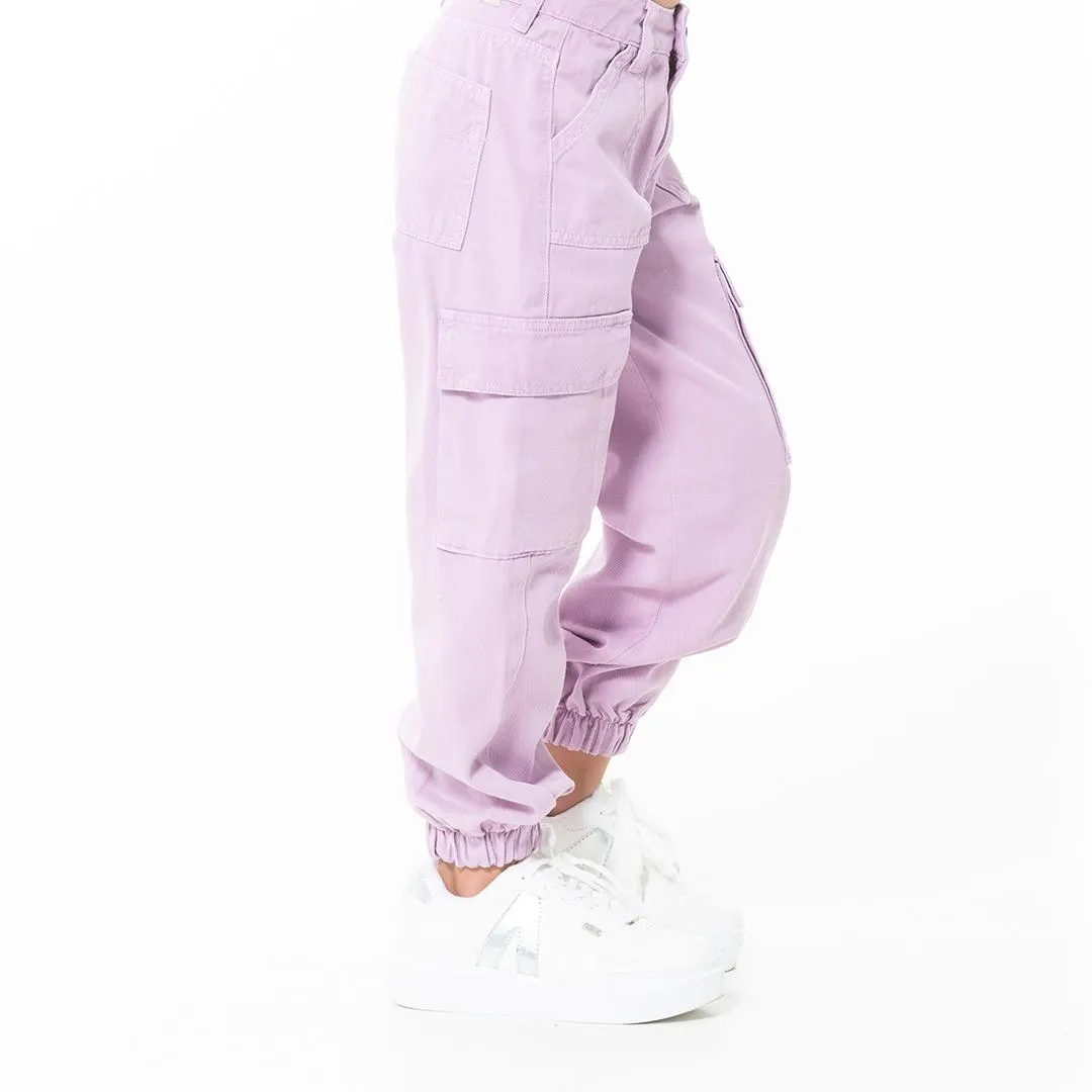 CARGO PANTS WITH TAPERED LEG FOR GIRLS