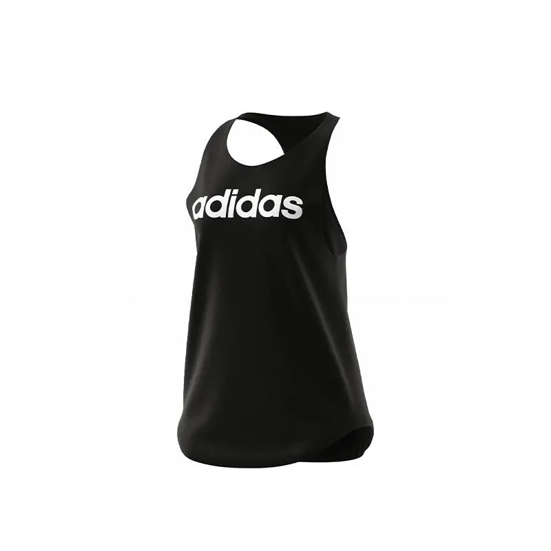 Blusa Adidas Running Dama Essentials Logo Negro
